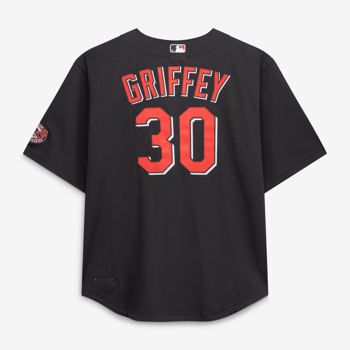 Cincinnati Reds Ken Griffey Jr. Mitchell & Ness Black Big & Tall Cooperstown Mesh Batting Practice Jersey