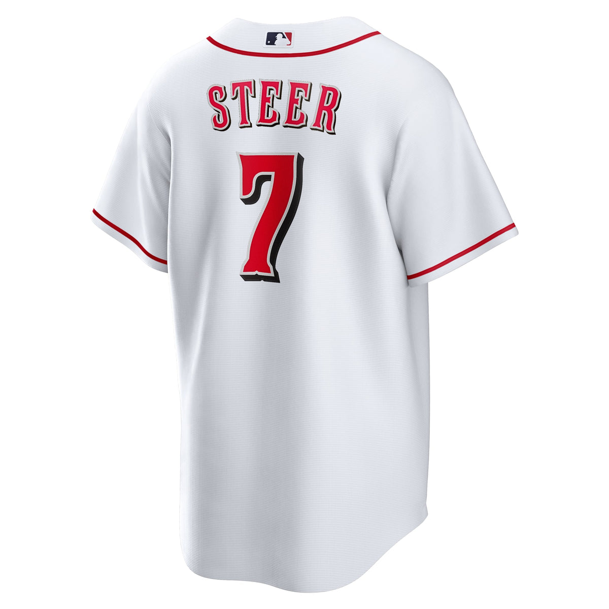 Cincinnati Reds Spencer Steer Nike White Home Replica Jersey