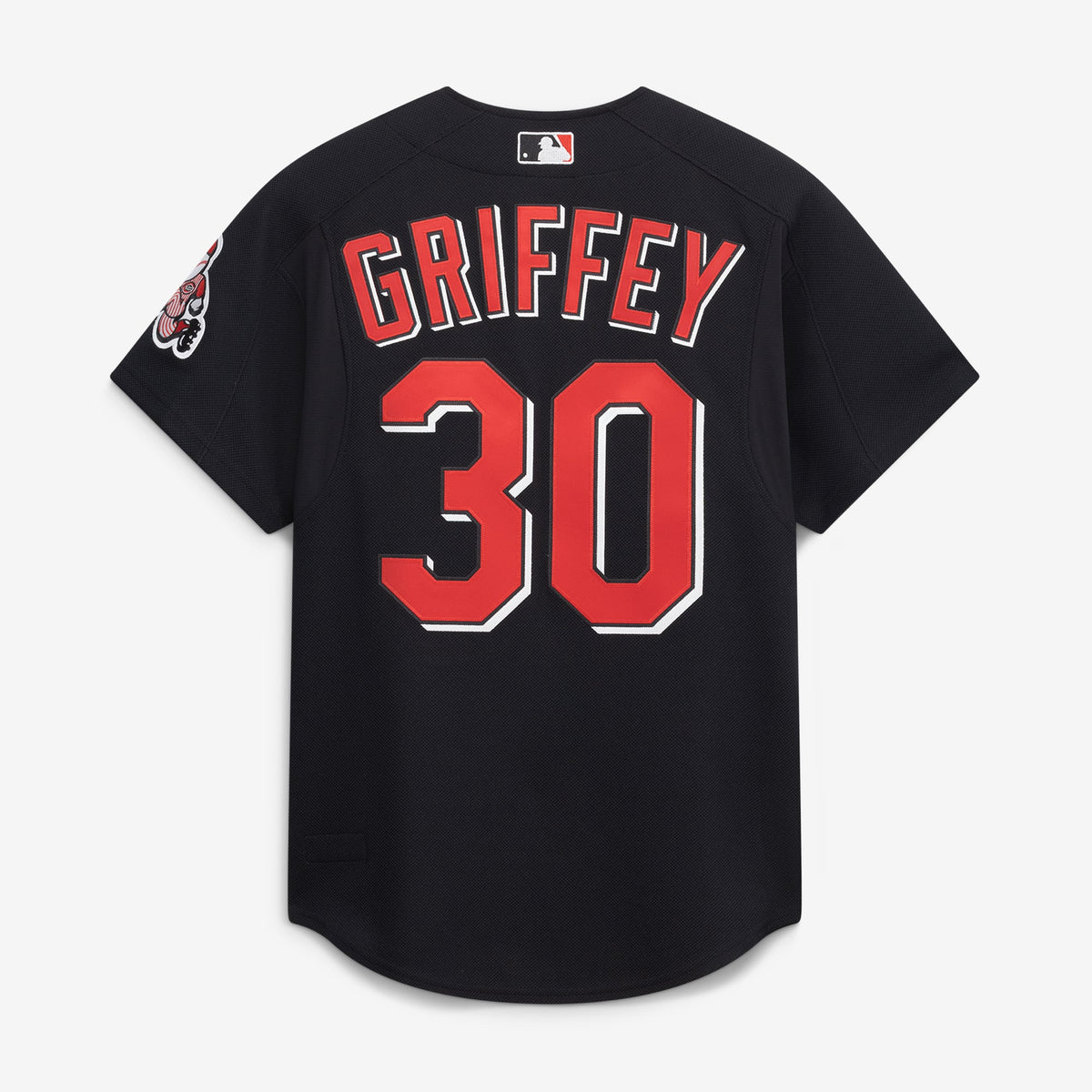 Cincinnati Reds Ken Griffey Jr. Mitchell & Ness Black Cooperstown Collection Authentic Mesh Batting Practice Jersey