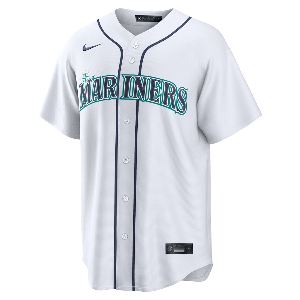Seattle Mariners Luke Raley Nike White Home Replica Jersey