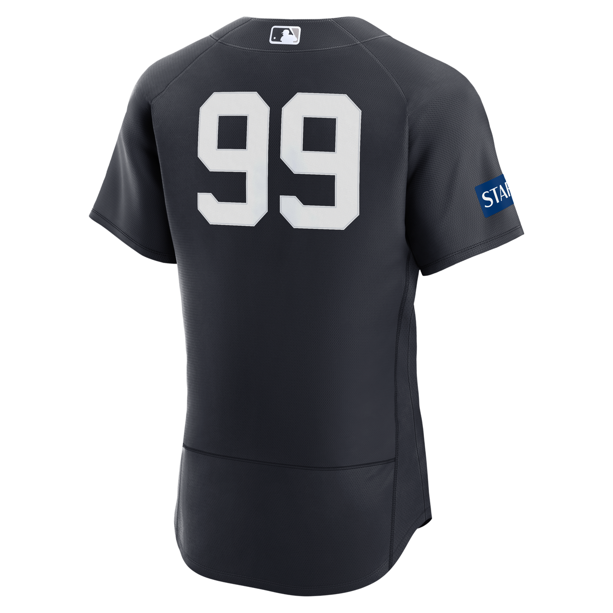 New York Yankees Aaron Judge Nike White Home Authentic Sponsor Patch Jersey