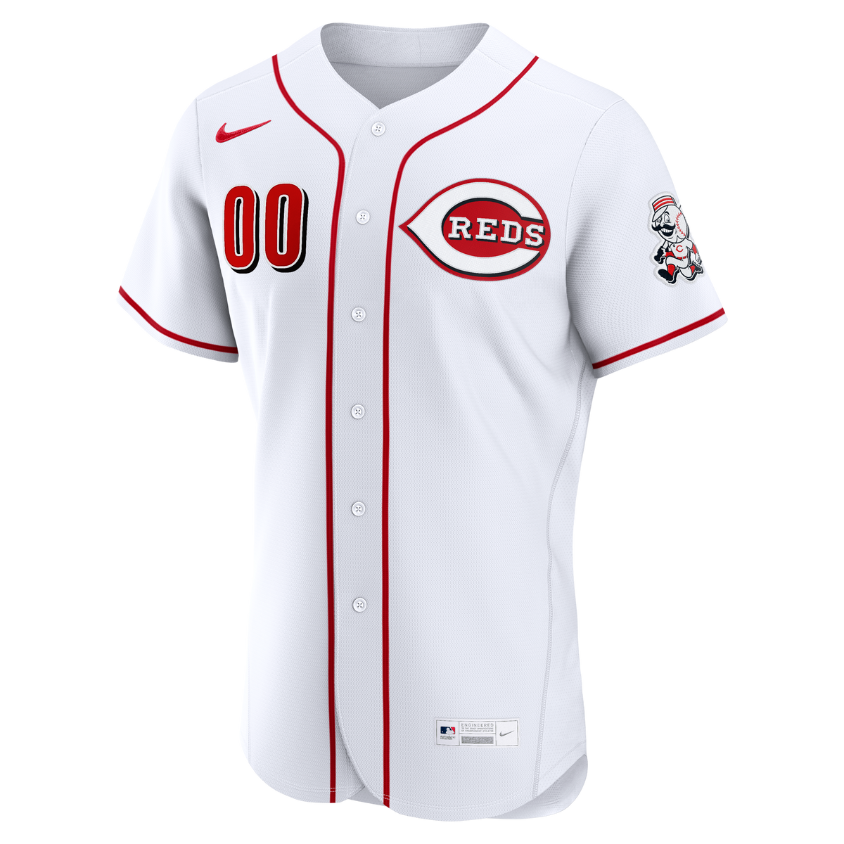 Cincinnati Reds Nike White Home Authentic Custom Jersey