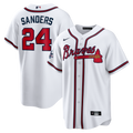 Atlanta Braves Deion Sanders Nike White Home Retired Player Replica Jersey