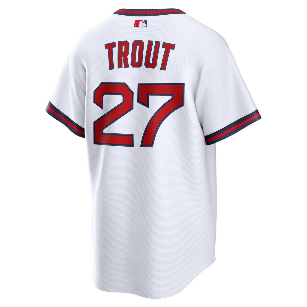 Los Angeles Angels Mike Trout Nike Gray Road Replica Jersey