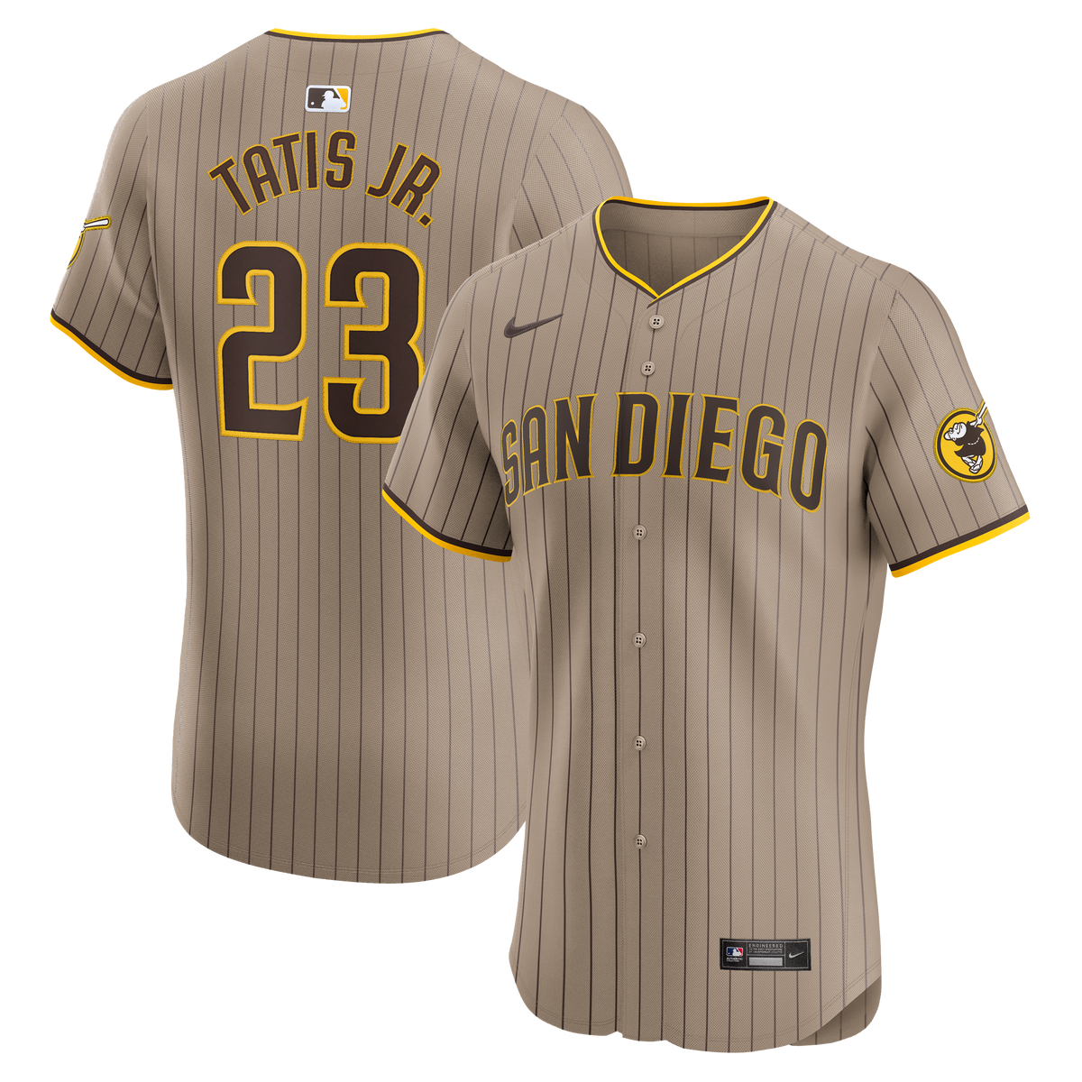 San Diego Padres Fernando Tatis Jr. Nike Sand Alternate Elite Player Jersey