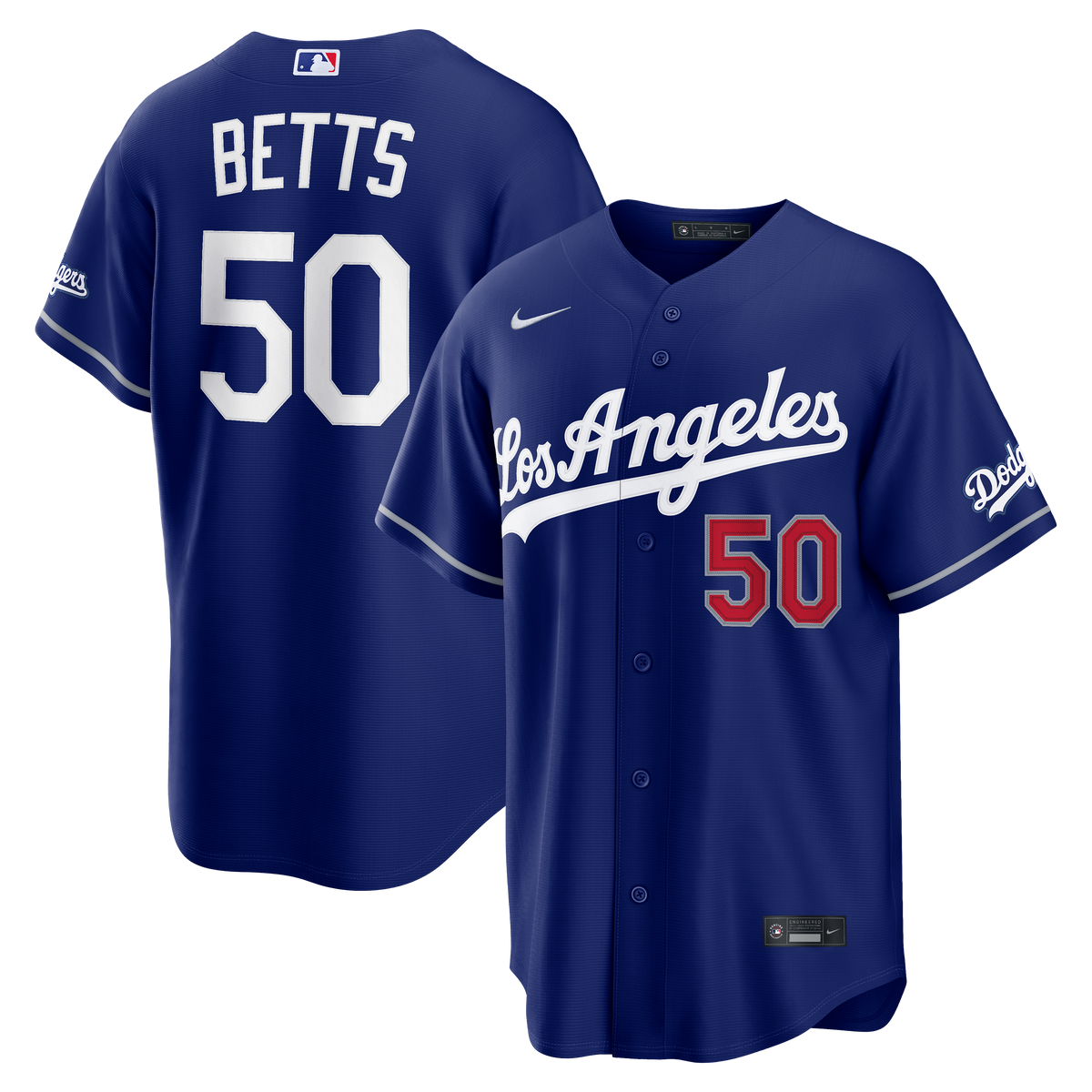 Los Angeles Dodgers Mookie Betts Nike Royal Alternate Stadium Jersey