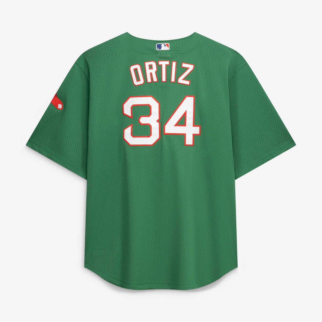 Boston Red Sox David Ortiz Mitchell & Ness Red Big & Tall Cooperstown Mesh Batting Practice Jersey