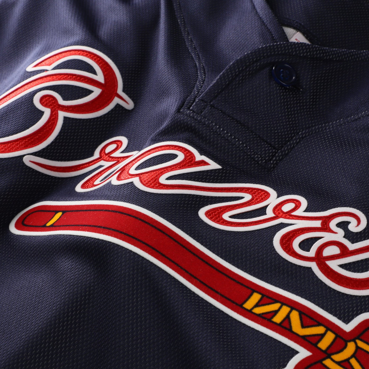 Atlanta Braves Chipper Jones Mitchell & Ness Navy Authentic Batting Practice Jersey