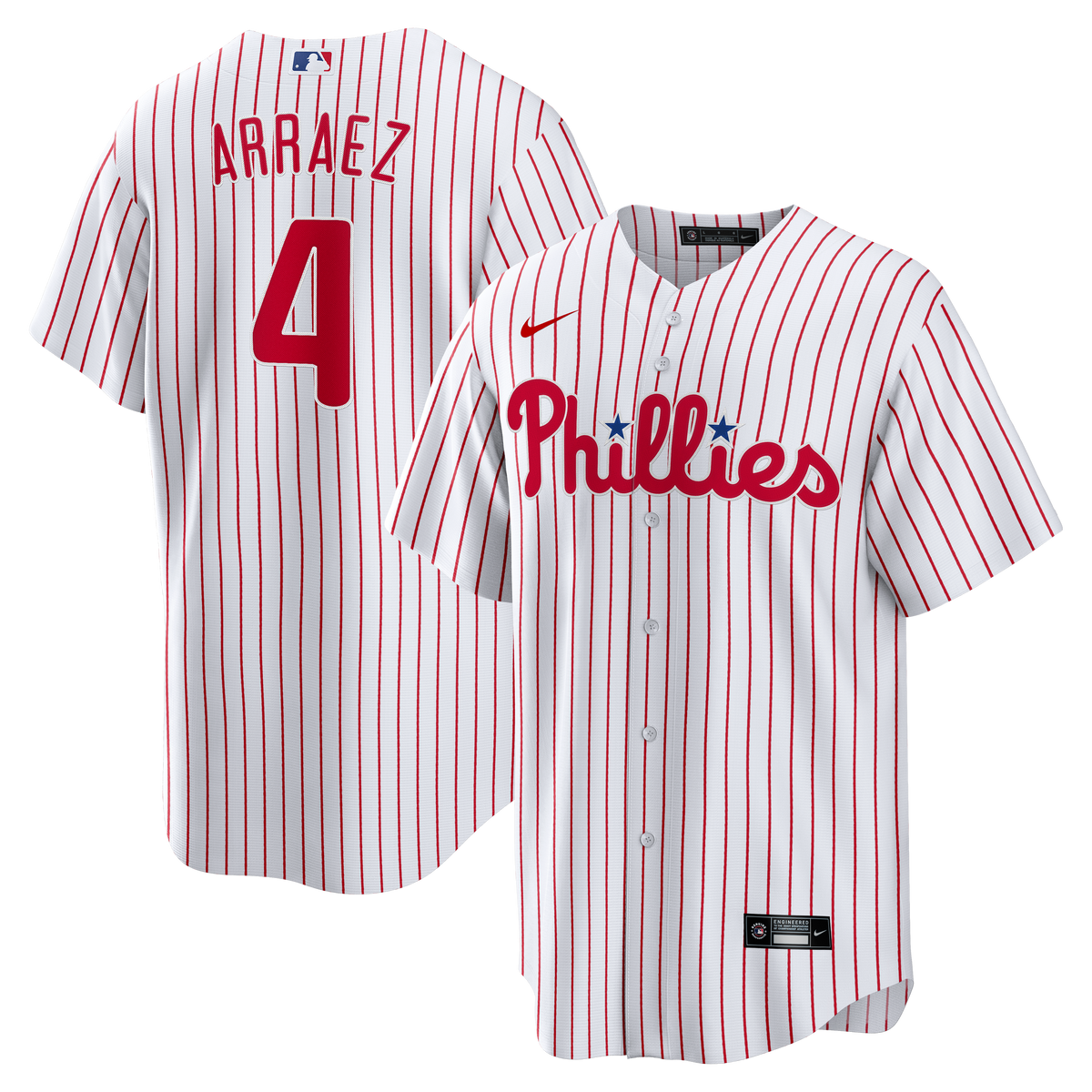 Philadelphia Phillies Luis Arraez Nike White Home Replica Jersey