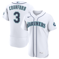 Seattle Mariners J.P. Crawford Nike White Home 50th Season Authentic Jersey