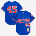 Montreal Expos Pedro Martinez Mitchell & Ness Blue Cooperstown Collection Mesh Batting Practice Button-Up Jersey