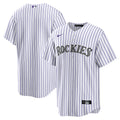 Colorado Rockies Nike White Home Blank Replica Jersey