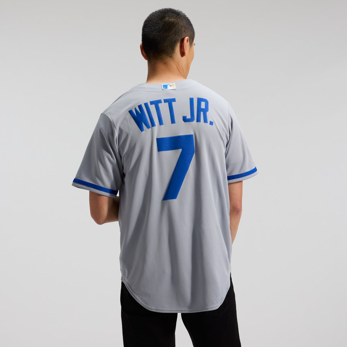 Kansas City Royals Bobby Witt Jr. Nike Gray Road Replica Jersey