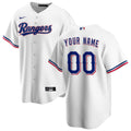 Texas Rangers Nike White Home Replica Custom Jersey