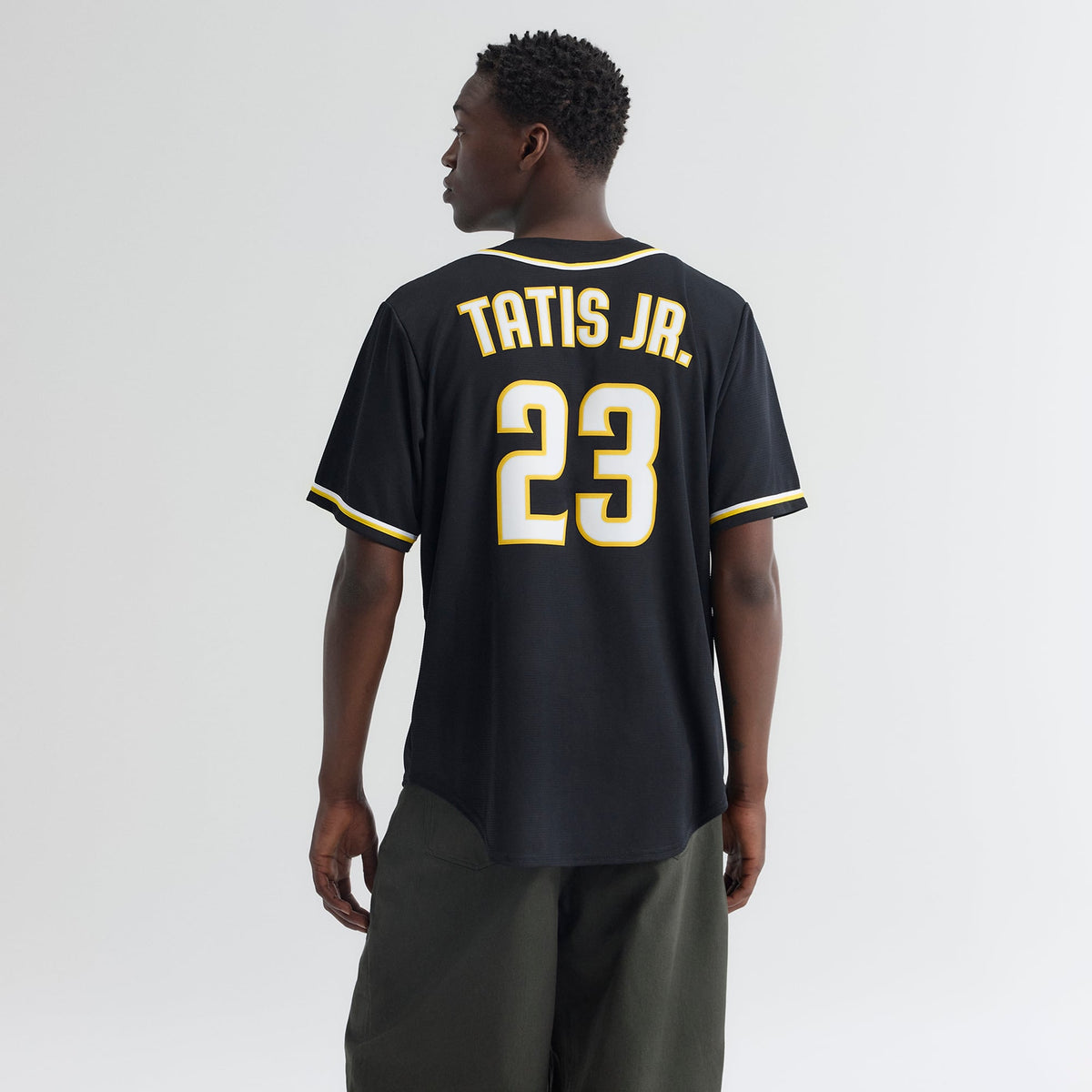 San Diego Padres Fernando Tatis Jr. Nike Fashion Replica Black Out Jersey