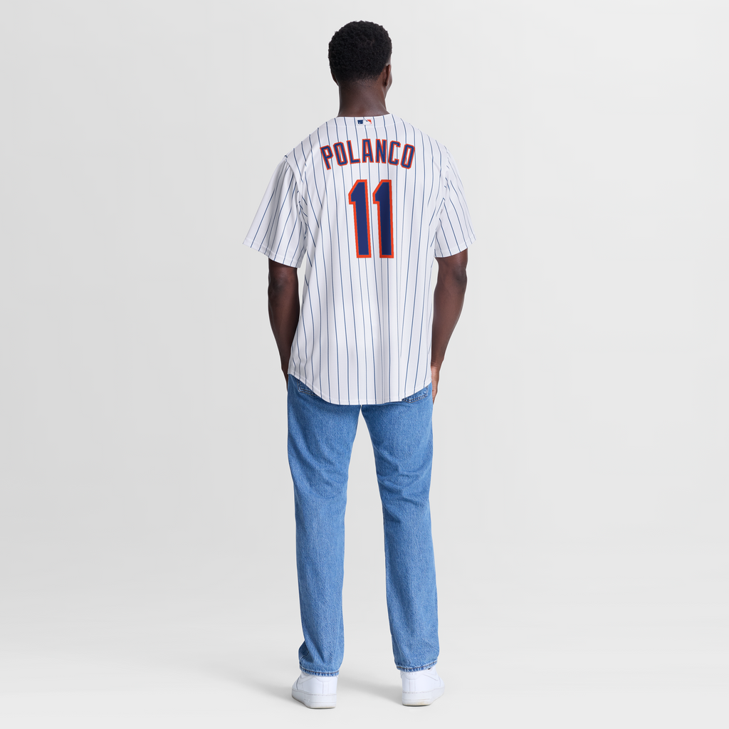 New York Mets Jorge Polanco Nike White Home Replica Jersey