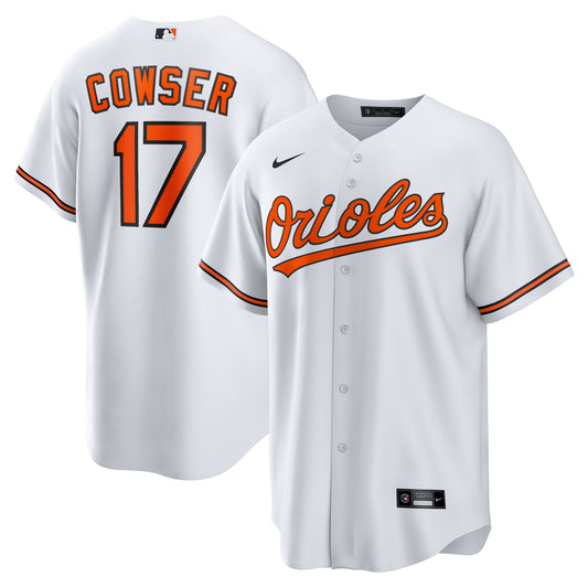 Baltimore Orioles Colton Cowser Nike White Home Replica Jersey
