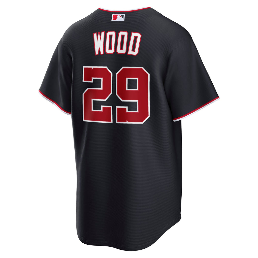 Washington Nationals James Wood Nike Gray Road Replica Jersey