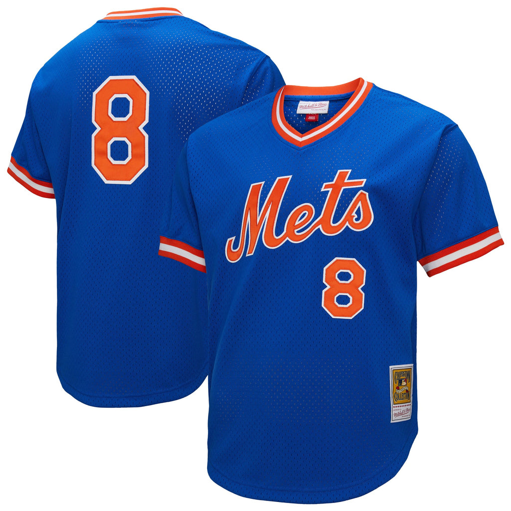 New York Mets Gary Carter Mitchell & Ness Royal Big & Tall Cooperstown Collection Mesh Batting Practice Jersey