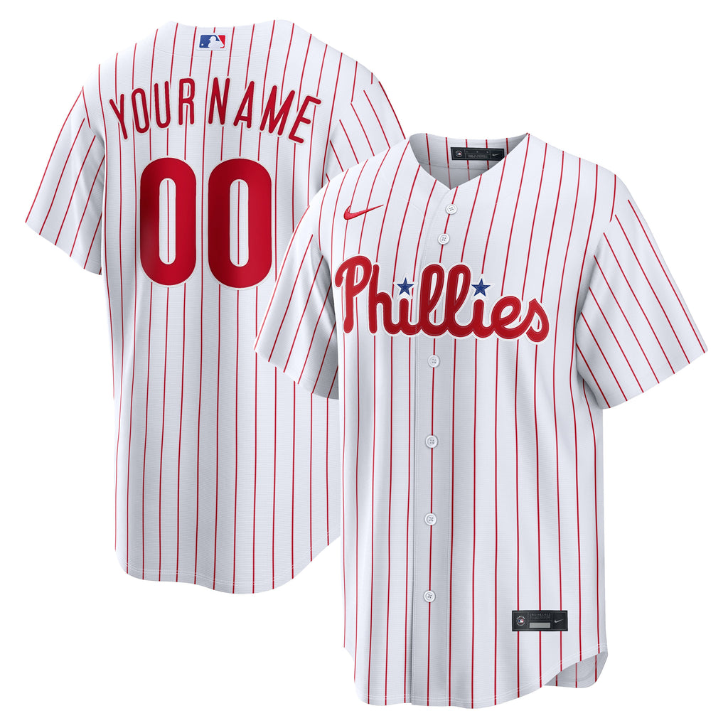 Philadelphia Phillies Nike White Home Stadium Custom Jersey