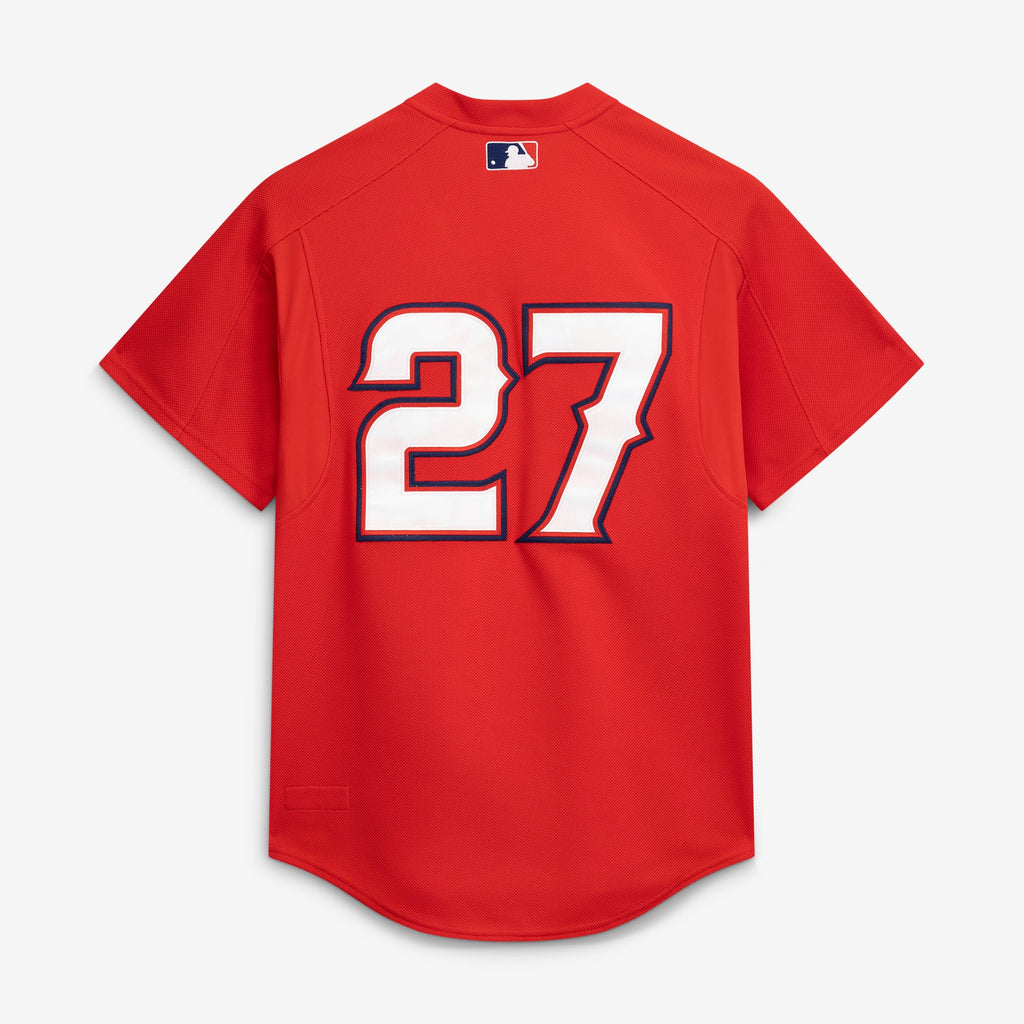 California Angels Vladimir Guerrero Mitchell & Ness Red Authentic Batting Practice Jersey