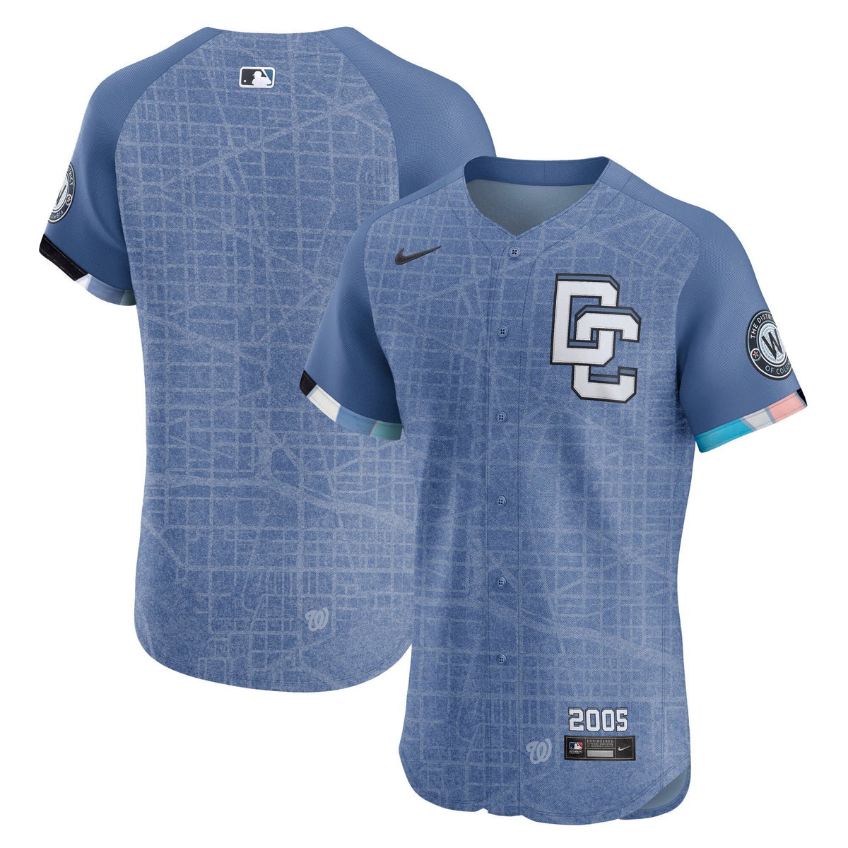 Washington Nationals Nike Blue 2025 City Connect Elite Jersey