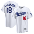 Los Angeles Dodgers Yoshinobu Yamamoto Nike White Home Stadium Jersey