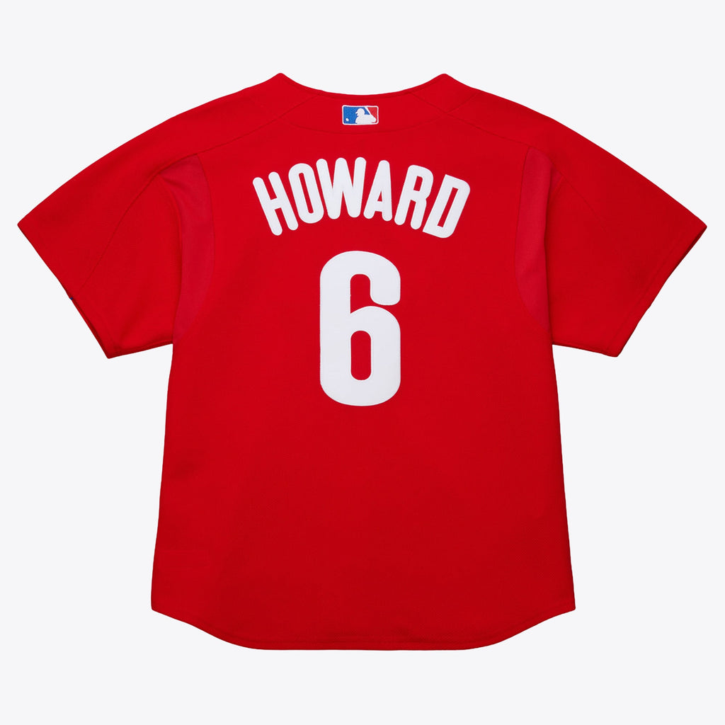 Philadelphia Phillies Ryan Howard Mitchell & Ness Red Big & Tall Cooperstown Mesh Batting Practice Jersey