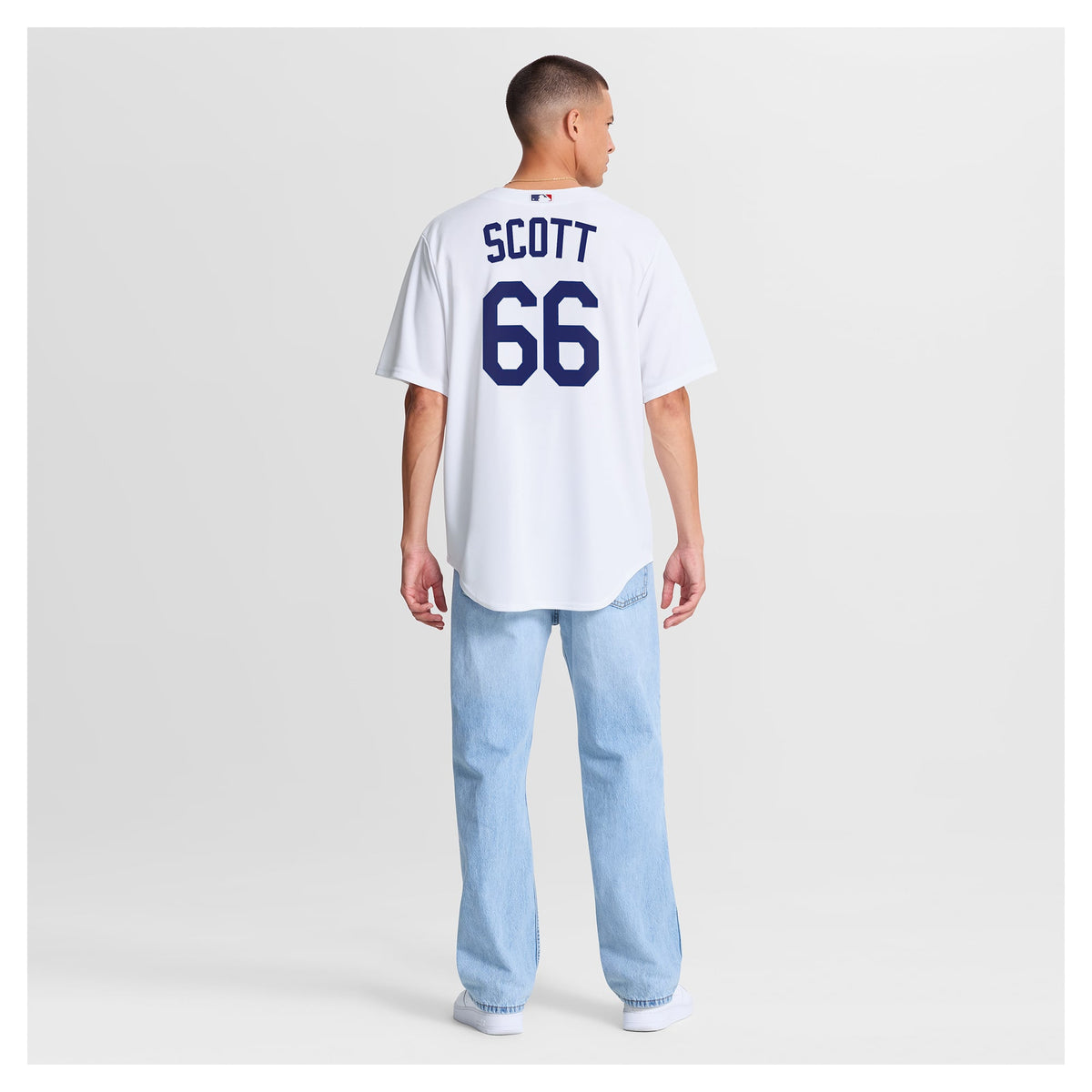 Los Angeles Dodgers Tanner Scott Nike White Home Replica Jersey
