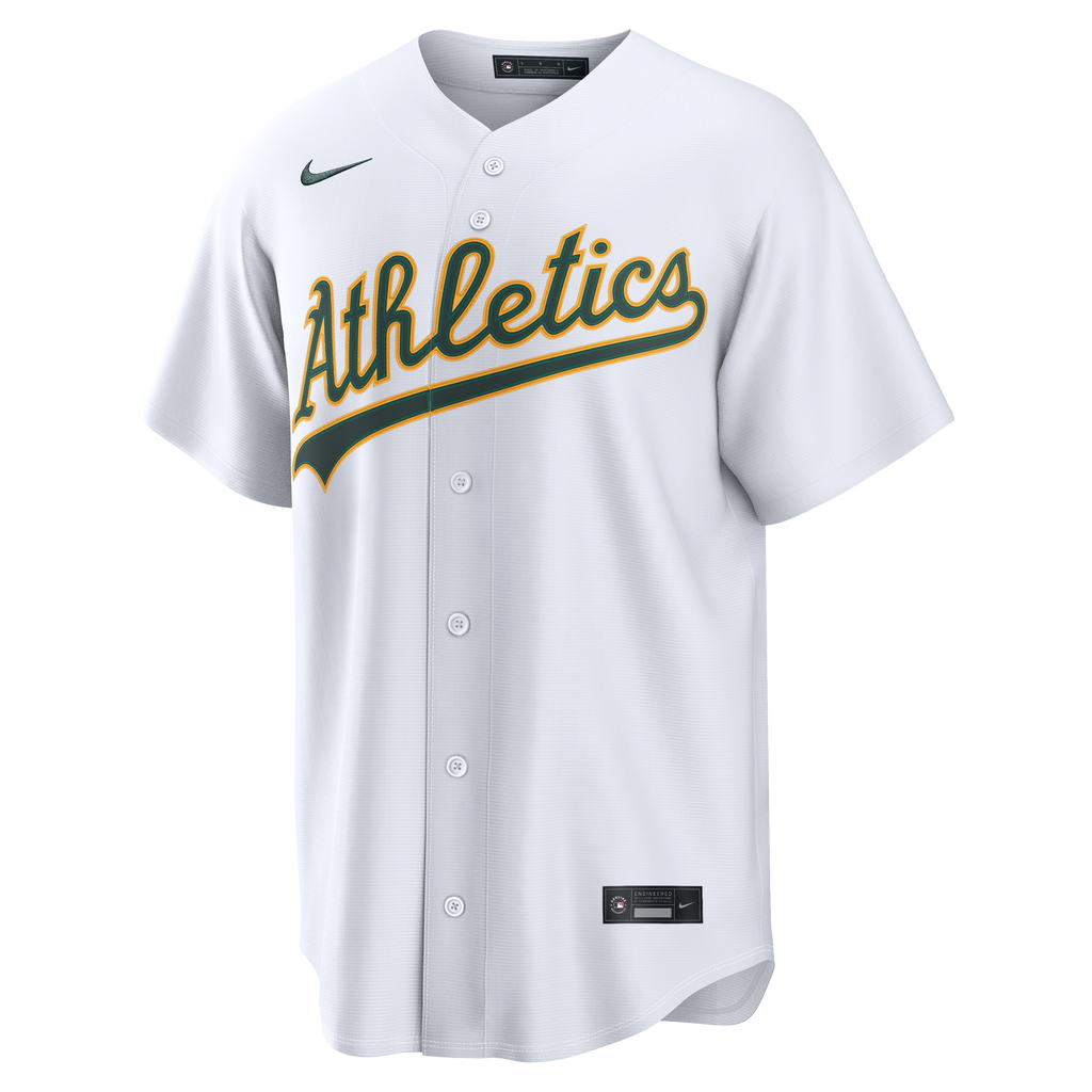 Athletics Nick Kurtz Nike White Home Replica Jersey
