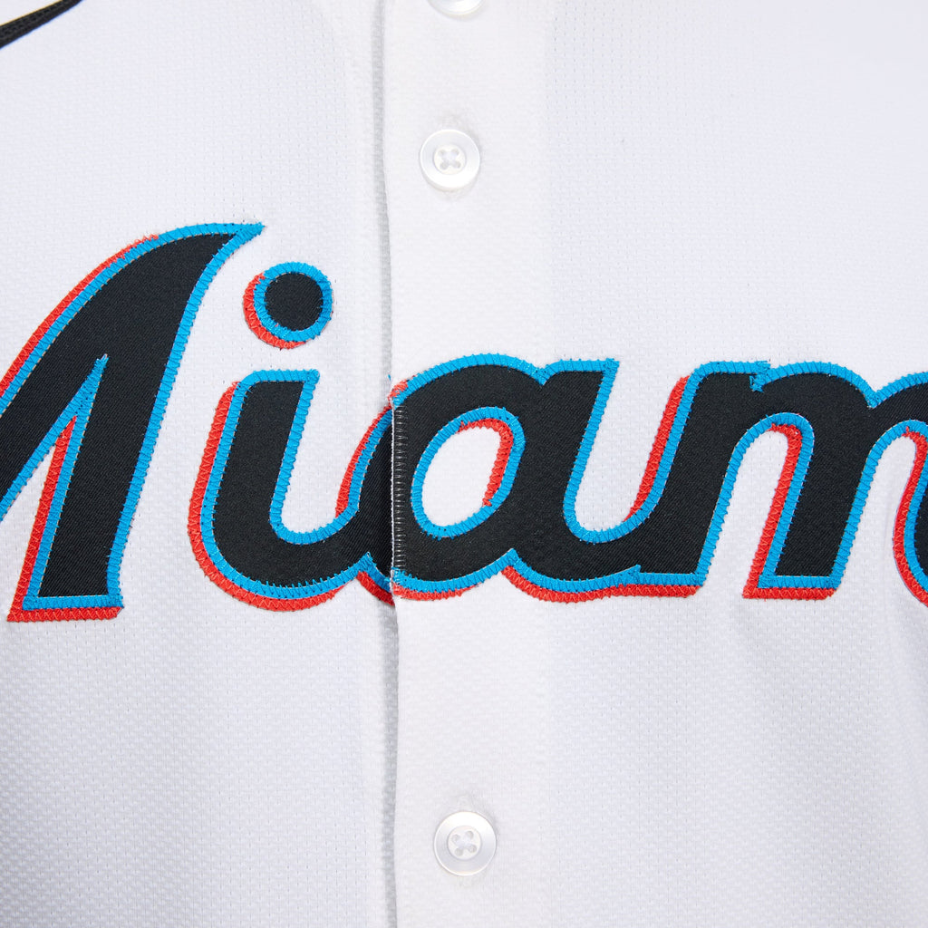 Miami Marlins Nike White Home Elite Jersey