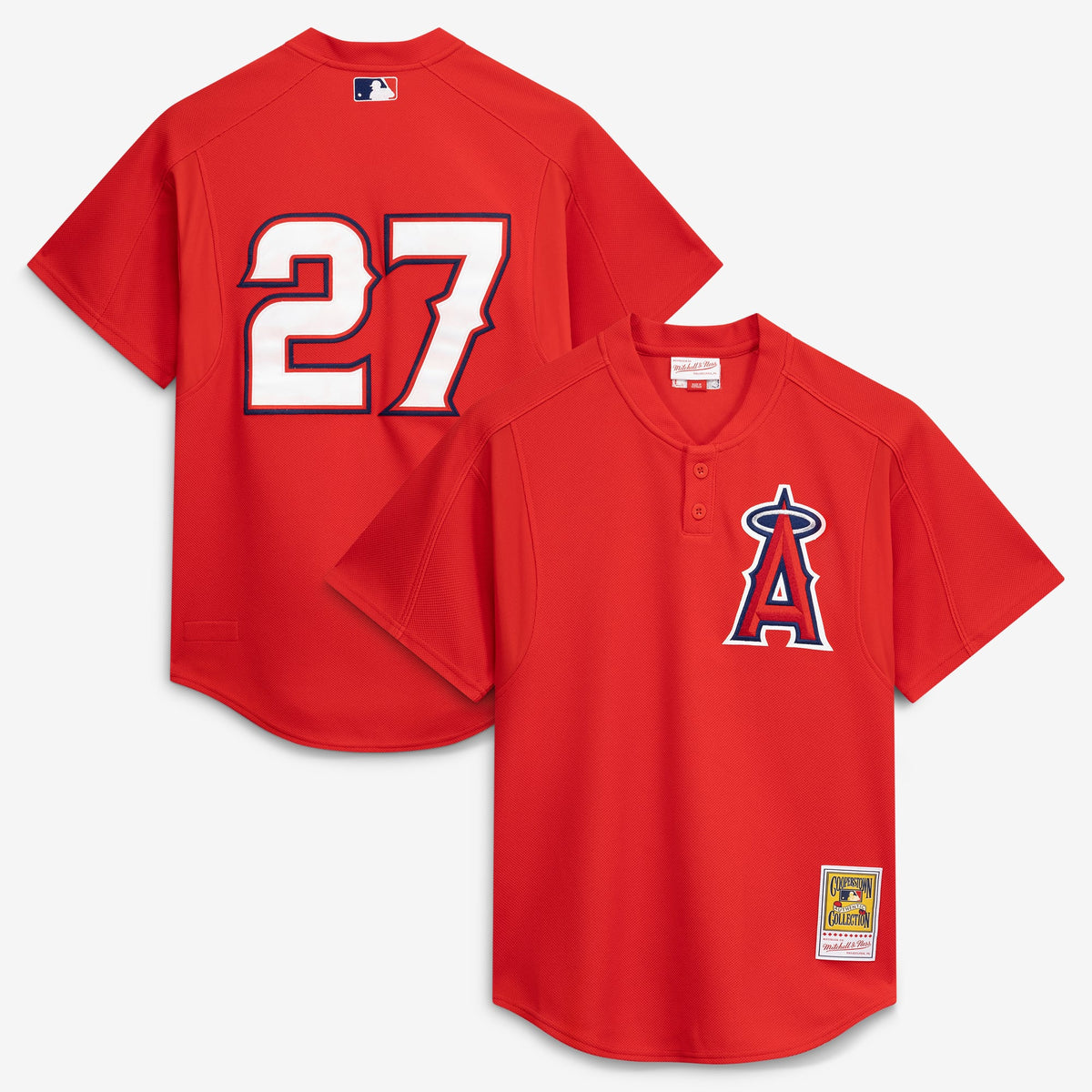 California Angels Vladimir Guerrero Mitchell & Ness Red Authentic Batting Practice Jersey