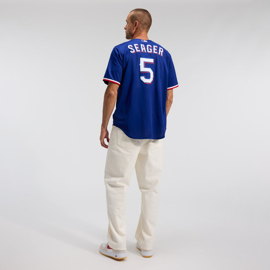 Texas Rangers Corey Seager Nike Gray Road Replica Jersey