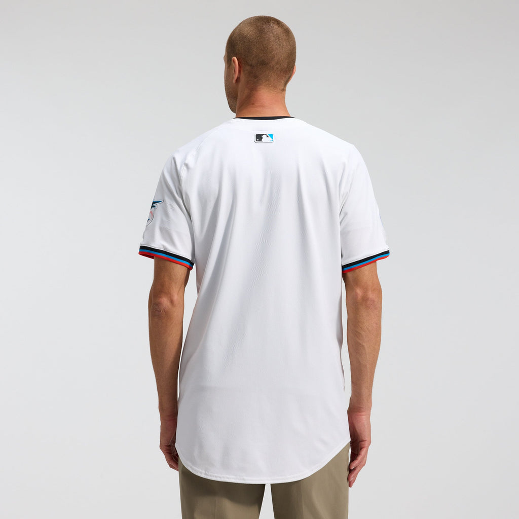 Miami Marlins Nike White Home Elite Jersey
