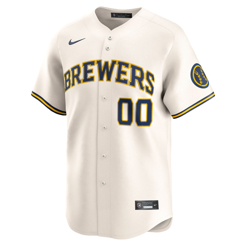 Milwaukee Brewers Nike Cream Home Limited Pick-A-Player Retired Roster Jersey