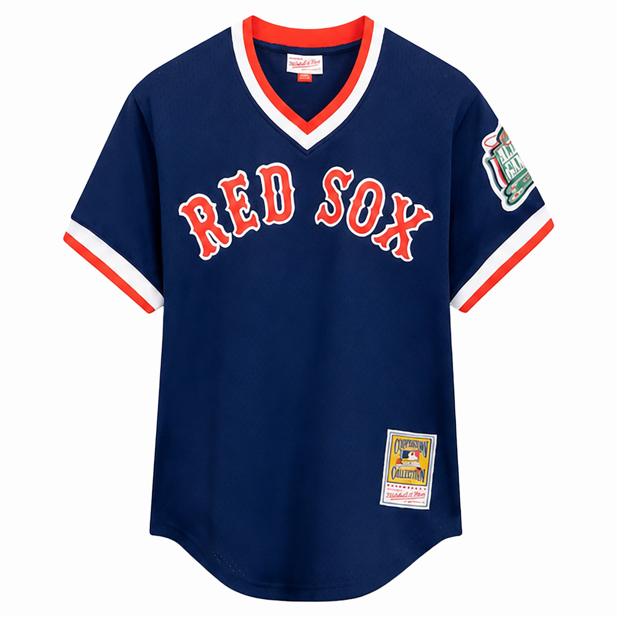 Boston Red Sox Nomar Garciaparra Mitchell & Ness Navy Big & Tall Cooperstown Mesh Batting Practice Jersey