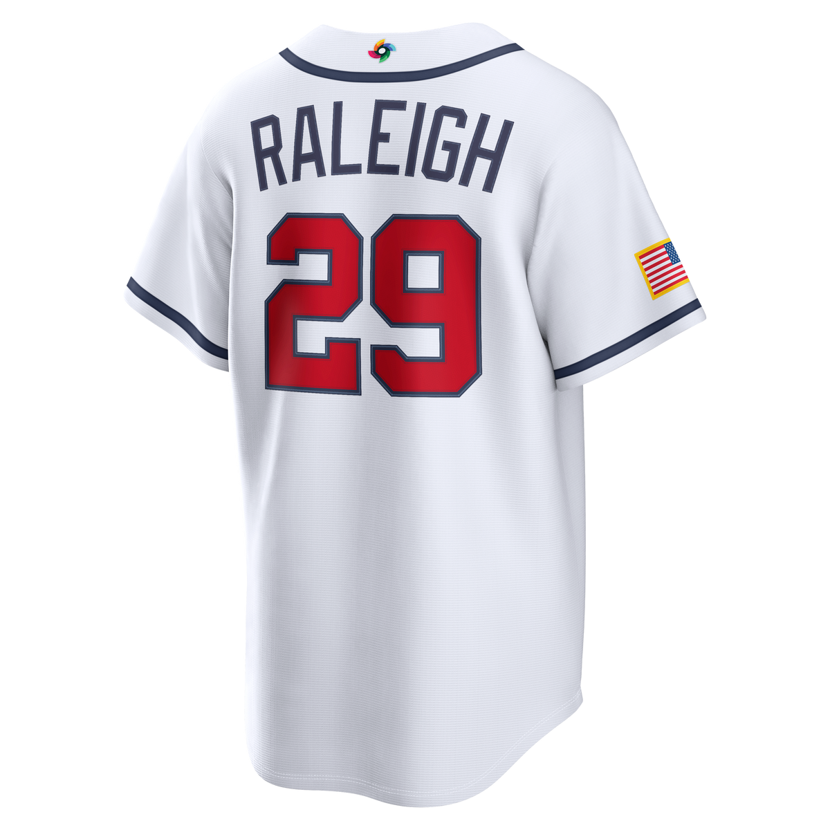USA Baseball Cal Raleigh Nike White 2026 World Baseball Classic Home Stadium Jersey