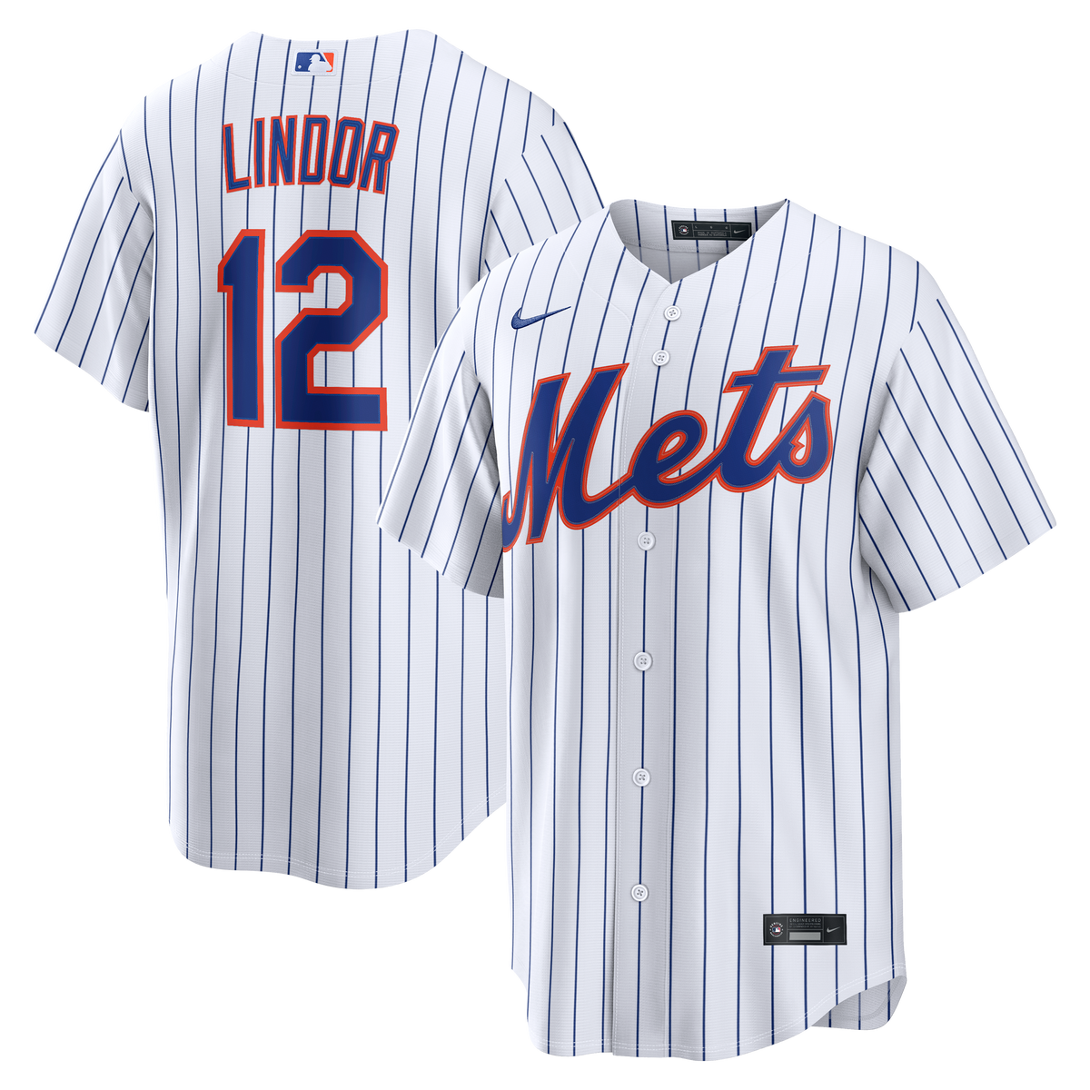 New York Mets Francisco Lindor Nike Black Alternate Replica Jersey