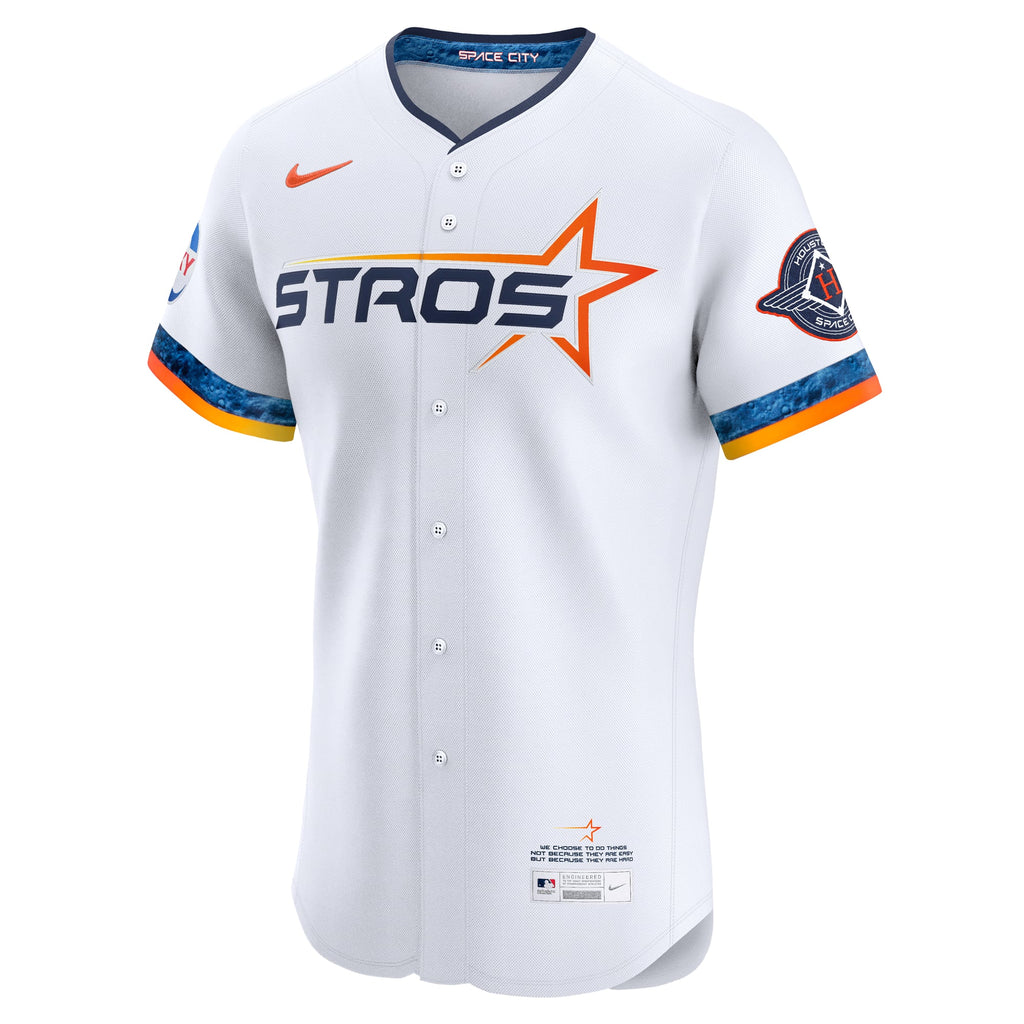 Houston Astros Nike White 2025 City Connect Elite Jersey