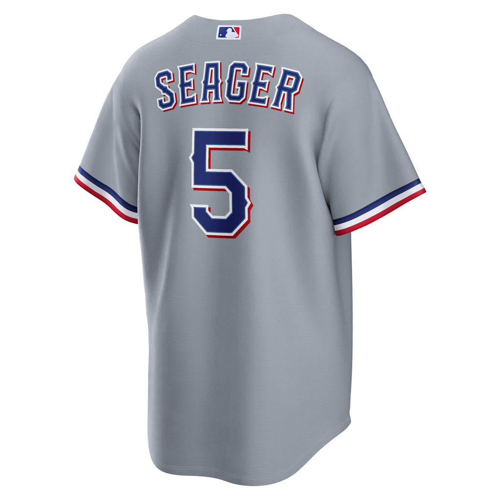 Texas Rangers Corey Seager Nike Gray Road Replica Jersey