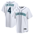 Seattle Mariners Colt Emerson Nike White Home Replica Jersey