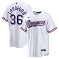 Texas Rangers Wyatt Langford Nike White Home Replica Jersey