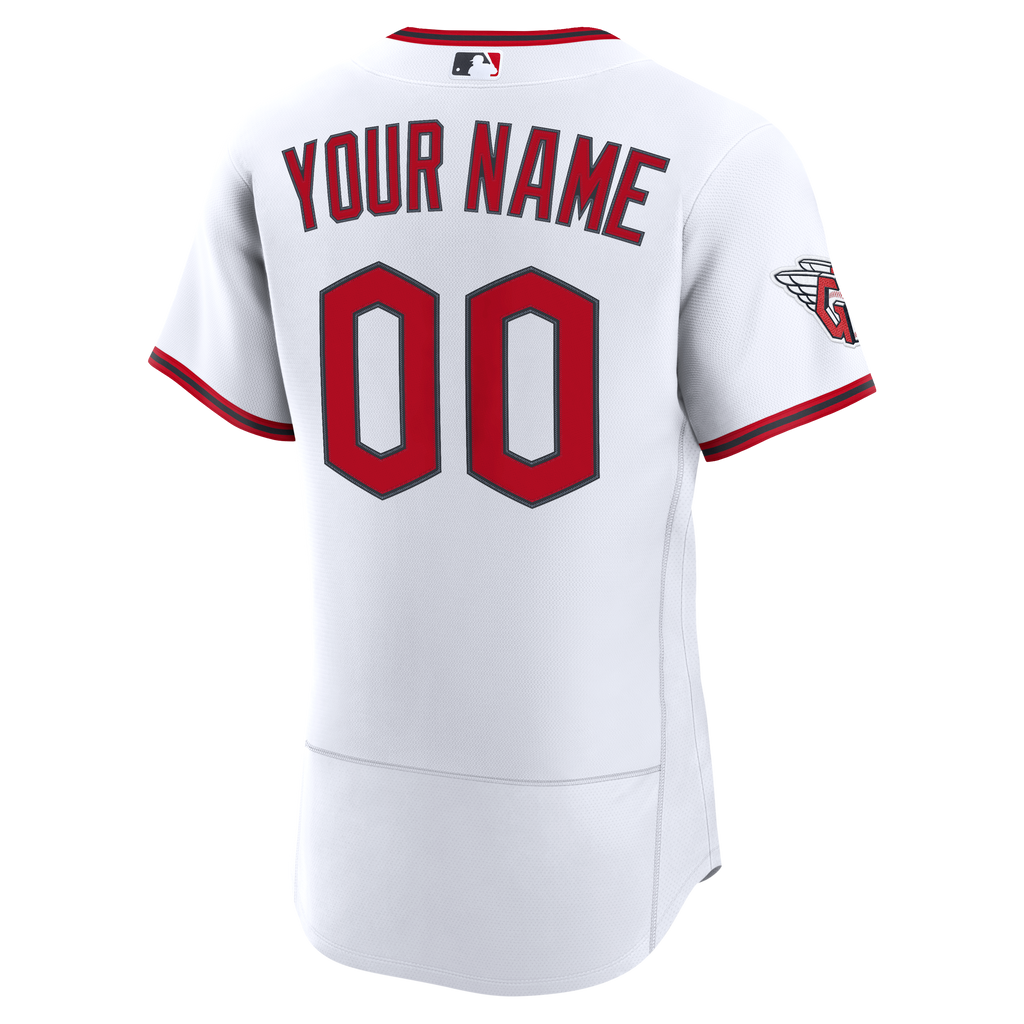 Cleveland Guardians Nike White Home Authentic Custom Jersey