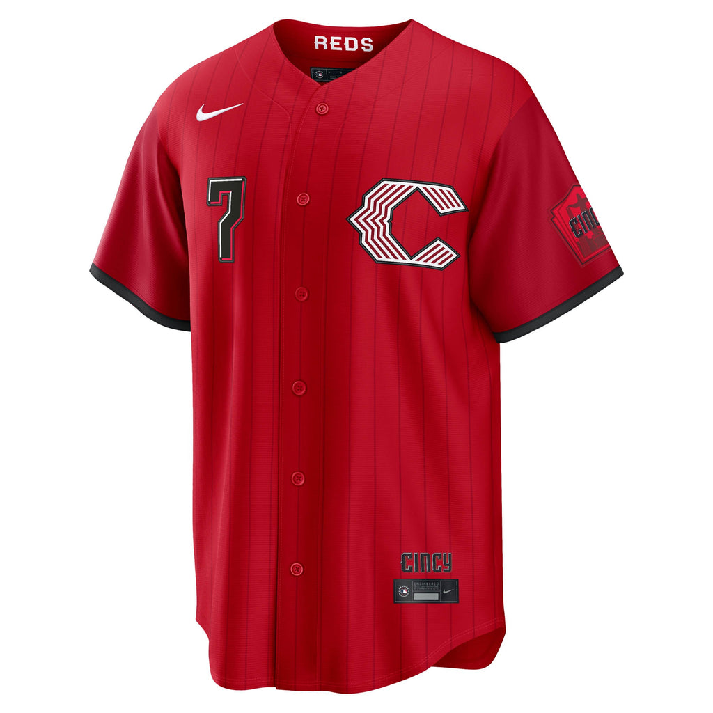 Cincinnati Reds Spencer Steer Nike Red 2026 City Connect Stadium Jersey