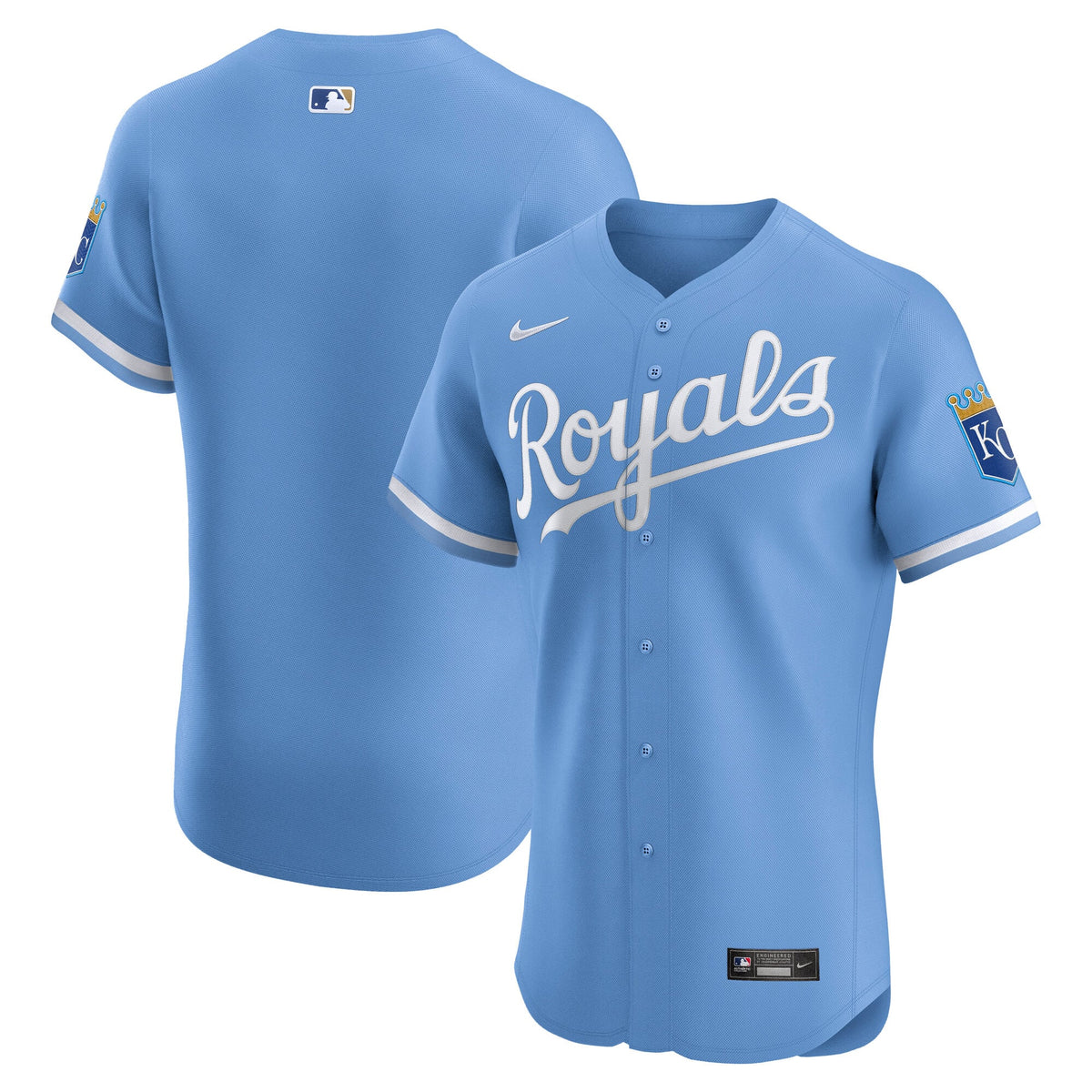 Kansas City Royals Nike White Home Elite Jersey