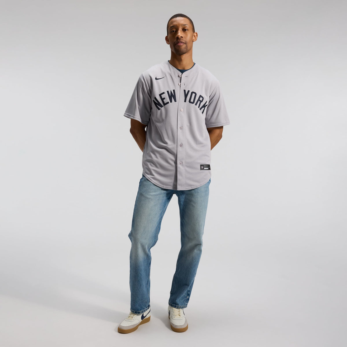New York Yankees Gerrit Cole Nike Gray Road Replica Jersey