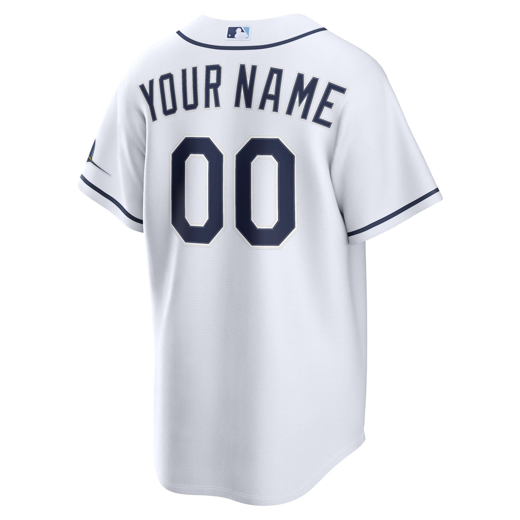 Tampa Bay Rays Nike White Home Stadium Custom Jersey