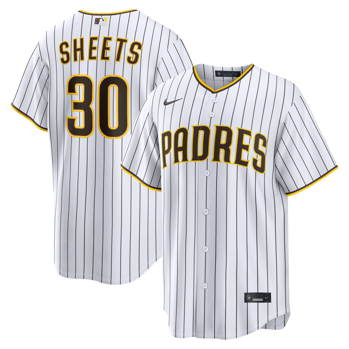 San Diego Padres Gavin Sheets Nike White Home Replica Jersey