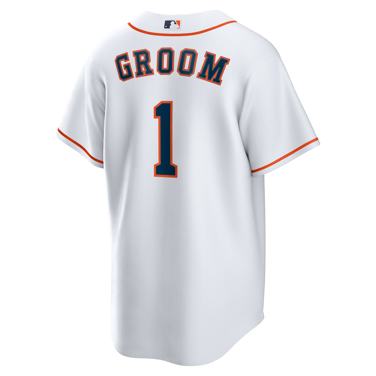 Houston Astros Nike White #1 Groom Home Replica Jersey
