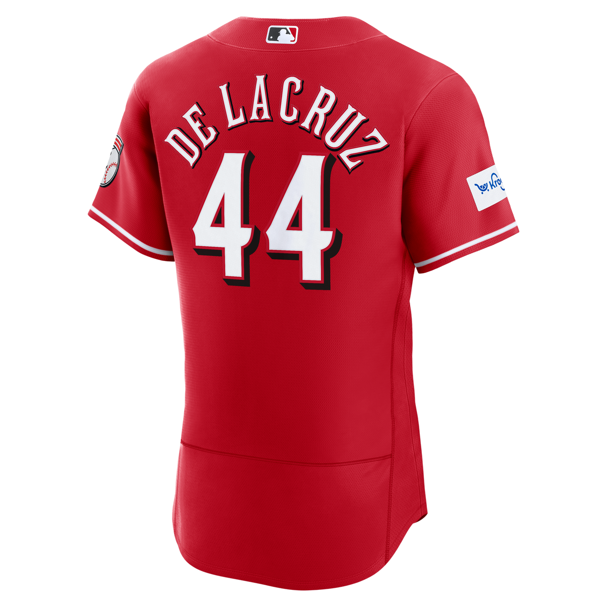 Cincinnati Reds Elly De La Cruz Nike White Home Authentic Sponsor Patch Jersey